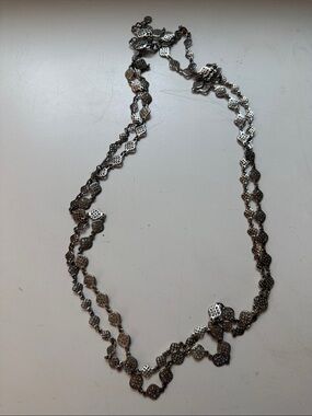 Stella & Dot • Double Chain 24” Necklace